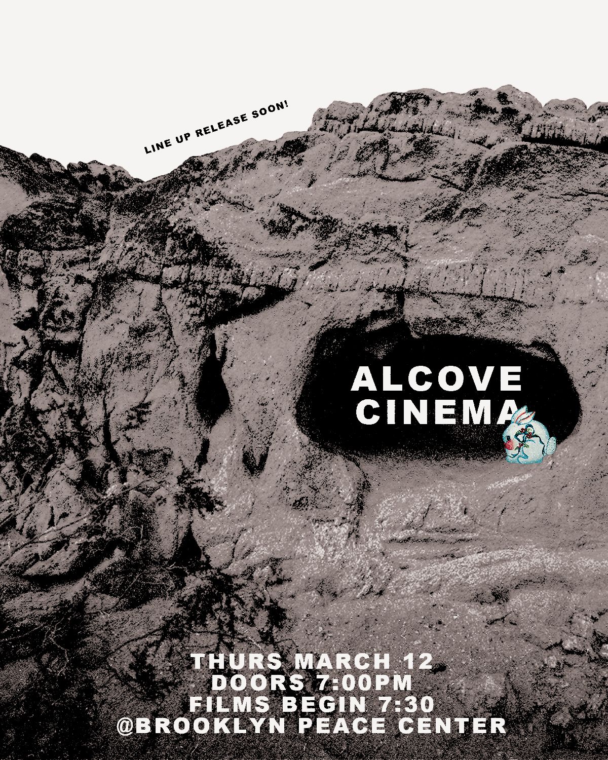 Alcove Cinema Second Screening poster — March 12th 2026